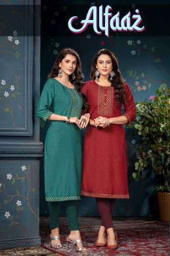 Alfaaz Vol 1 By Sagar Impex Fancy Embroidered Kurti Collection